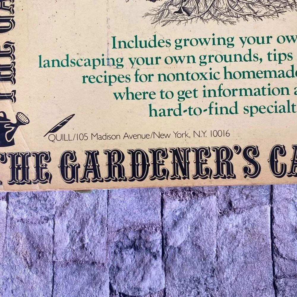 The Gardener's Catalogue 2 Vintage 1983 Oversized Reference Guide